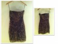 Vestido tomara-caia Animal Print Zara